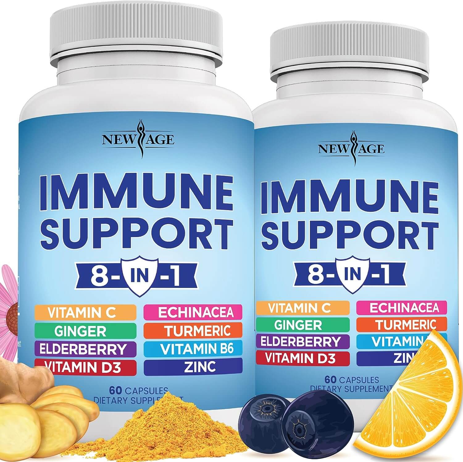 Immune Support Booster Supplement with Elderberry